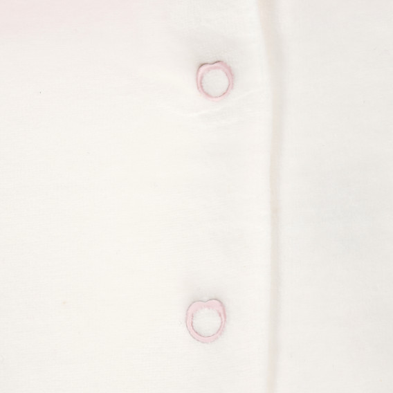 Βρεφική φόρμα με ροζ ρίγες και ραμμένα σχέδια Chicco 180319 7