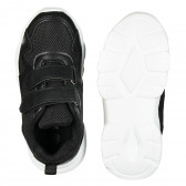 Μαύρα αθλητικά παπούτσια με αυτοκόλλητα λουράκια Star 180374 3
