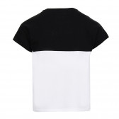 Βαμβακερή μπλούζα σε μαύρο και άσπρο για ένα κορίτσι Guess 180397 3