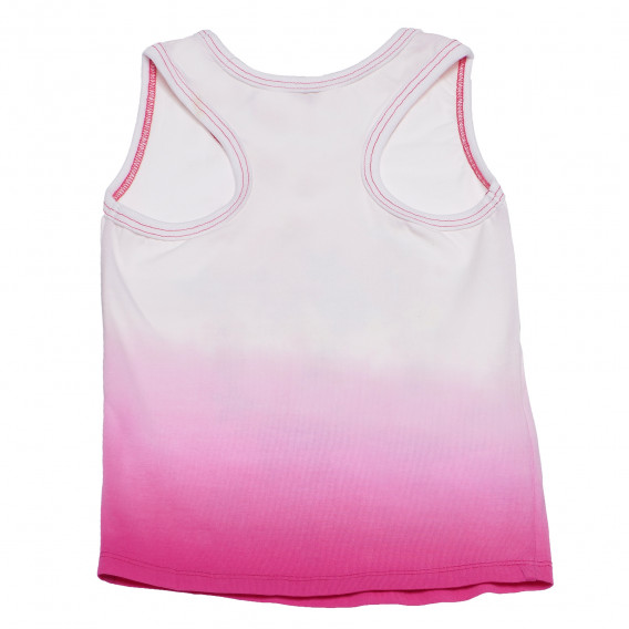 Μπλουζάκι με floral τύπωμα σε λευκό και ροζ χρώμα για κορίτσια Boboli 180892 2