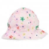 Βαμβακερό καπέλο με λουλουδένιο σχέδιο για κορίτσια, ροζ Boboli 180976 2