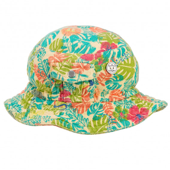 Βαμβακερό καπέλο με λουλουδάτο σχέδιο Boboli 180985 