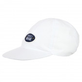 Βαμβακερό καπέλο με γείσο για αγόρια, λευκό Boboli 181003 2