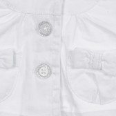 Βαμβακερό παιδικό μπουφάν σε λευκό χρώμα για κορίτσια Tape a l'oeil 181205 3