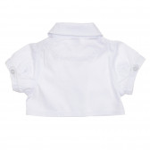 Βαμβακερό παιδικό μπουφάν σε λευκό χρώμα για κορίτσια Tape a l'oeil 181206 4