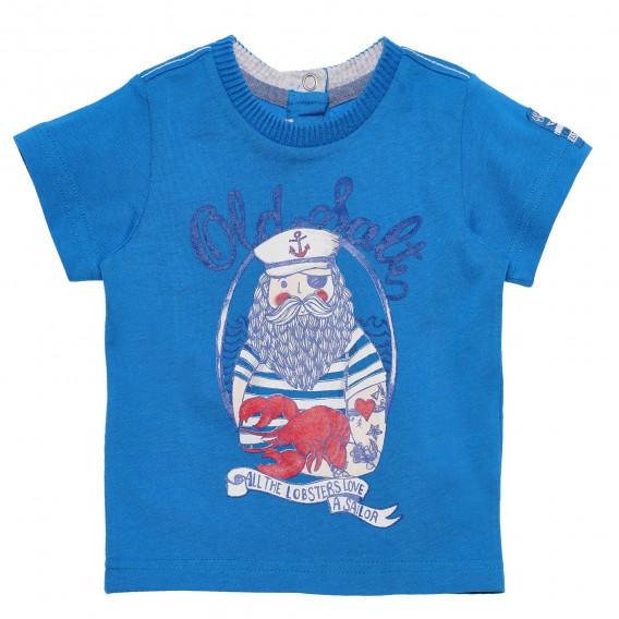 Βαμβακερή μπλούζα σε μπλε, για μωρά Chicco 181211 