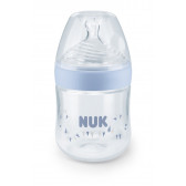 Nature Sense μπλε φιάλη από πολυπροπυλένιο με πιπίλα αργής ροής για ηλικία 0-6 μηνών, 150 ml NUK 181533 
