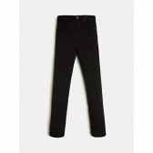 Κολλητό βαμβακερό παντελόνι για κορίτσια, μαύρο Guess 181774 