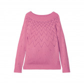 Πλεκτό πουλόβερ σε ροζ για κορίτσια Name it 181865 