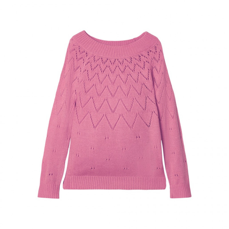 Πλεκτό πουλόβερ σε ροζ για κορίτσια  181865