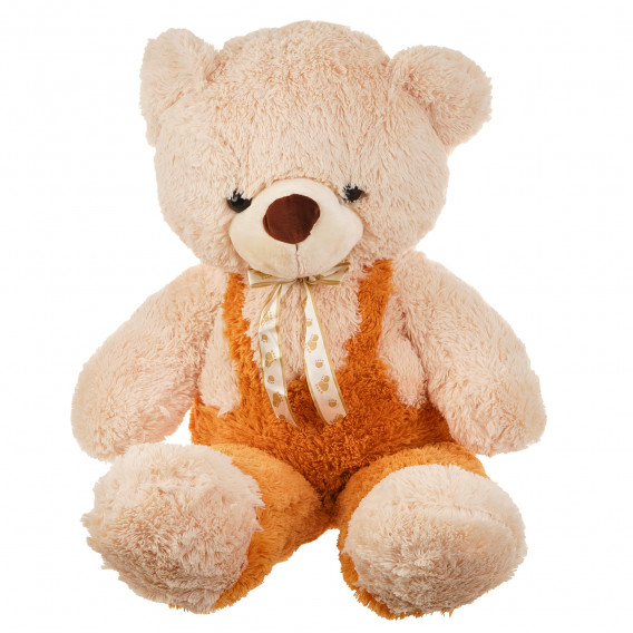 Μπεζ αρκουδάκι με φόρμες 120 cm Amek toys 182012 