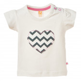 Βαμβακερό μπλουζάκι για μωρά με σχέδιο καρδιάς FZ frendz 182053 