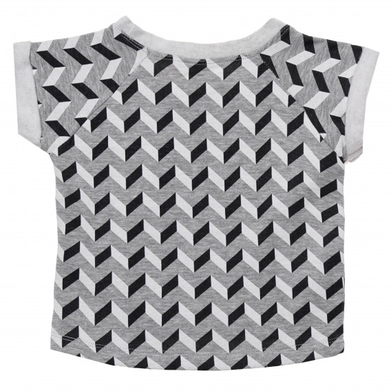 Βαμβακερή μπλούζα για κορίτσια με γεωμετρικό τύπωμα Disney 182068 2