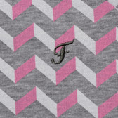 Βαμβακερό μπλουζάκι για κορίτσια με γεωμετρικό τύπωμα σε ροζ χρώμα FZ frendz 182078 3