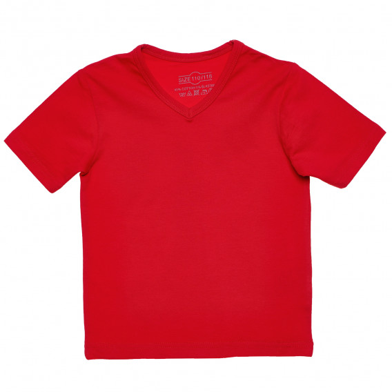 Βαμβακερό μπλουζάκι σε κόκκινο χρώμα για κορίτσια Disney 182128 