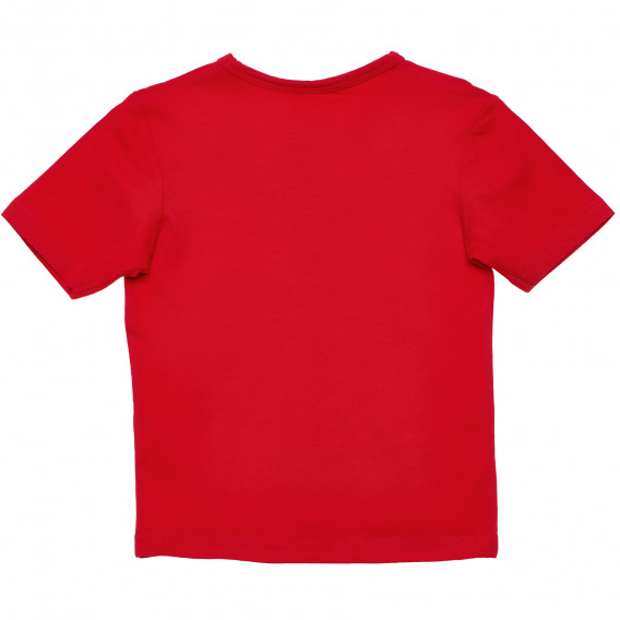 Βαμβακερό μπλουζάκι σε κόκκινο χρώμα για κορίτσια Disney 182131 2