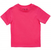 Βαμβακερό μπλουζάκι για κορίτσια , ροζ FZ frendz 182140 