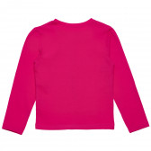 Βαμβακερή μπλούζα για κορίτσια, σε σκούρο ροζ χρώμα Disney 182146 2