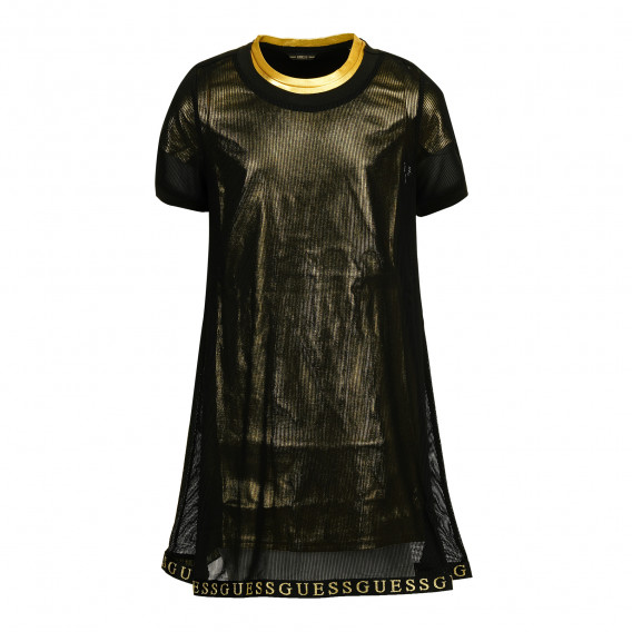 Φόρεμα σε μαύρο και χρυσό για ένα κορίτσι Guess 182176 