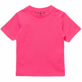 Βαμβακερό μπλουζάκι για κορίτσια σε ροζ χρώμα Disney 182239 