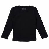 Βαμβακερή μπλούζα σε μαύρο χρώμα για κορίτσια FZ frendz 182277 