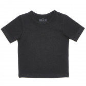 Βαμβακερό μπλουζάκι σε μαύρο χρώμα για κορίτσια FZ frendz 182280 