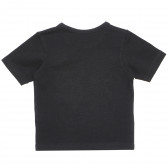 Βαμβακερό μπλουζάκι σε μαύρο χρώμα για κορίτσια FZ frendz 182283 2