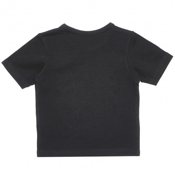 Βαμβακερό μπλουζάκι σε μαύρο χρώμα για κορίτσια FZ frendz 182283 2