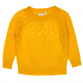 Πλεκτό πουλόβερ για κορίτσια, κίτρινο Name it 182358 