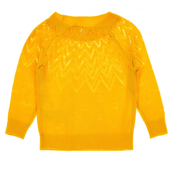 Πλεκτό πουλόβερ για κορίτσια, κίτρινο Name it 182361 2