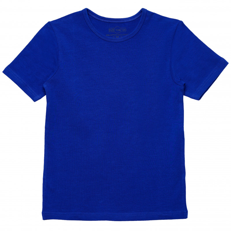 Βαμβακερό μπλουζάκι για αγόρια, σε βασιλικό μπλε χρώμα  182390