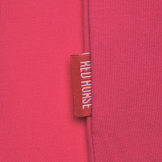 Βαμβακερή μπλούζα μακρυμάνικη Red Horse με ασημένια ραφή για κορίτσι Red Horse 182465 3