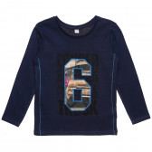 Βαμβακερή μακρυμάνικη μπλούζα για αγόρια, σε μπλε ναυτικό χρώμα Disney 182555 