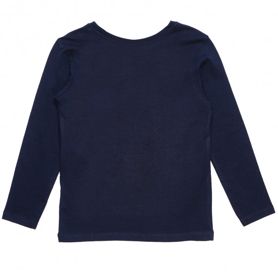 Βαμβακερή μακρυμάνικη μπλούζα για αγόρια, σε μπλε ναυτικό χρώμα Disney 182558 2