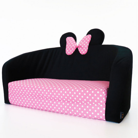 Παιδικός καναπές - κρεβάτι, Minnie Mouse, ροζ Minnie Mouse 182719 