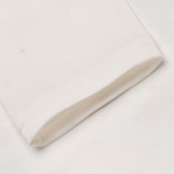 Μακρυμάνικο πουκάμισο για αγόρια με τύπωμα σε λευκό με χρωματικά αντίθετα μανίκια Chicco 182788 4