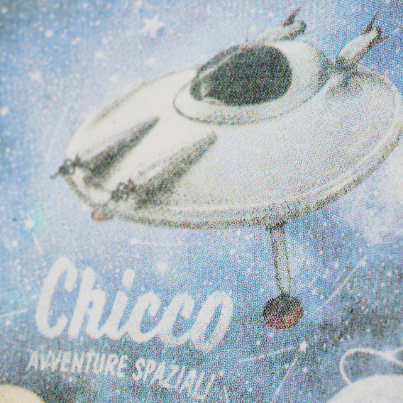 Βαμβακερή μακρυμάνικη μπλούζα με στάμπα διαστήματος Chicco 182792 4