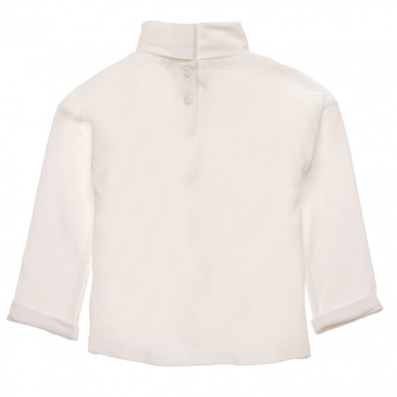 Λευκό βαμβακερό μπλουζάκι με στάμπα Chicco 182798 2