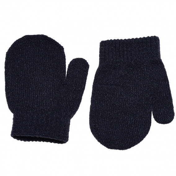 Πλεκτά γάντια με ένα δάχτυλο για αγόρια, μπλε Idexe 182883 2