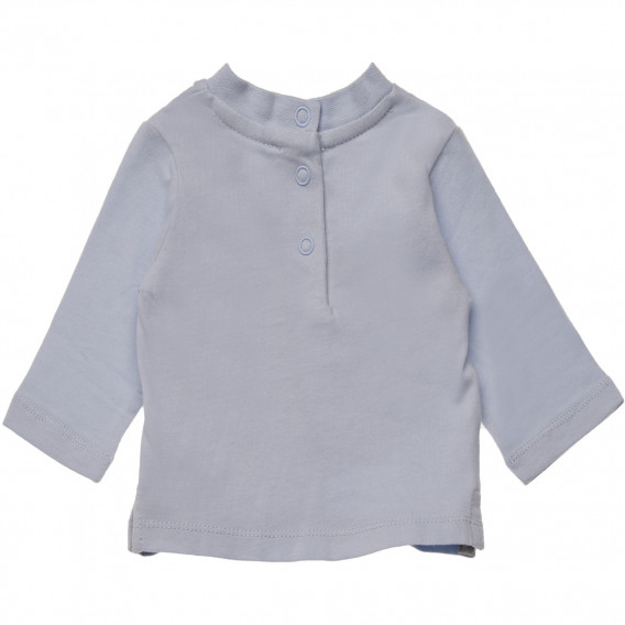 Βαμβακερή μπλούζα με μακριά μανίκια για αγοράκια, μπλε Chicco 183129 2