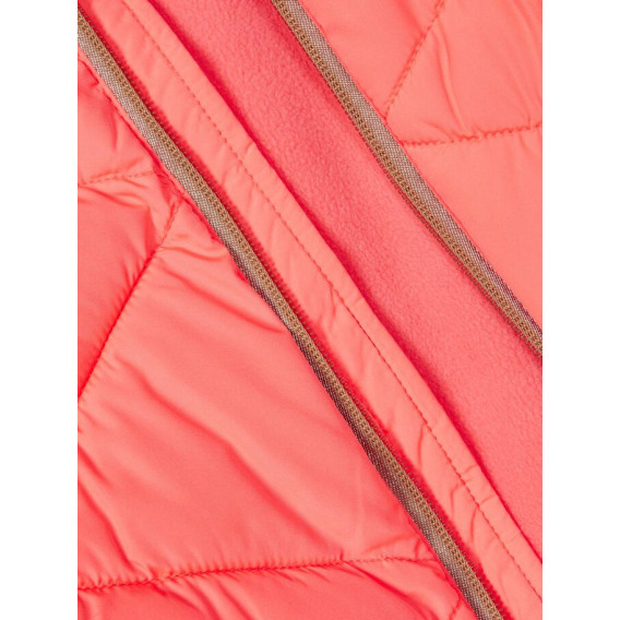 Χειμερινό μπουφάν με χρυσές πινελιές για κορίτσια, ροζ Name it 183660 4