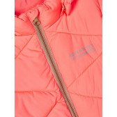 Χειμερινό μπουφάν με χρυσές πινελιές για κορίτσια, ροζ Name it 183661 5