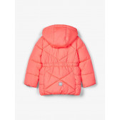Χειμερινό μπουφάν με χρυσές πινελιές για κορίτσια, ροζ Name it 183662 2