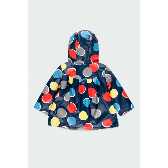 Μπουφάν με κουκούλα και πολύχρωμες κουκκίδες για το μωρό Boboli 184039 5