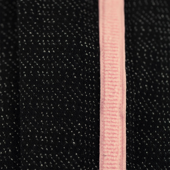 Παντελόνι με ροζ μπορντούρα για μωρά, μαύρο Boboli 184049 5
