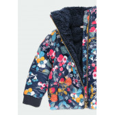 Χειμωνιάτικο μπουφάν με λουλούδια σε σκούρο μπλε Boboli 184080 5