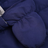 Μπουφάν με κουκούλα και γάντια μωρού για αγόρι, μπλε Idexe 184767 4