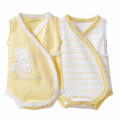 Βαμβακερό σετ από δύο φορμάκια για μωρό, κίτρινο χρώμα         Chicco 184930 