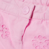 Βαμβακερό παντελόνι για μωρό, ροζ Chicco 185033 3