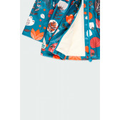 Αδιάβροχο μπουφάν με λουλουδάτο τύπωμα για κορίτσια, μπλε Boboli 185529 4
